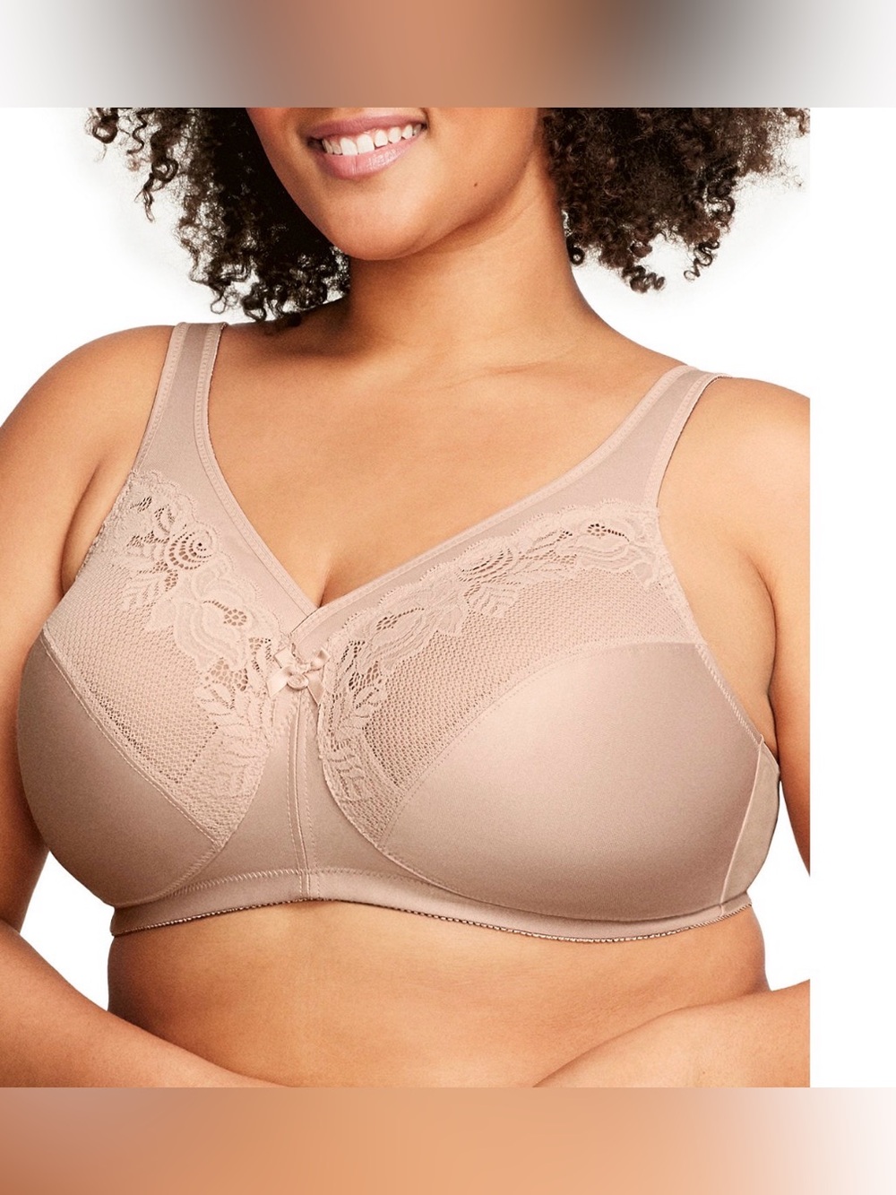 Bra Glamorise Women's Full Figure Plus 38 I MagicLift Wirefree Minimizer Support